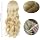 27-Inch Long Blonde Wavy Curly Wig for Women, Full Synthetic Hair Replacement Wig for Costumes, Cosplay, Parties and Everyday Styling